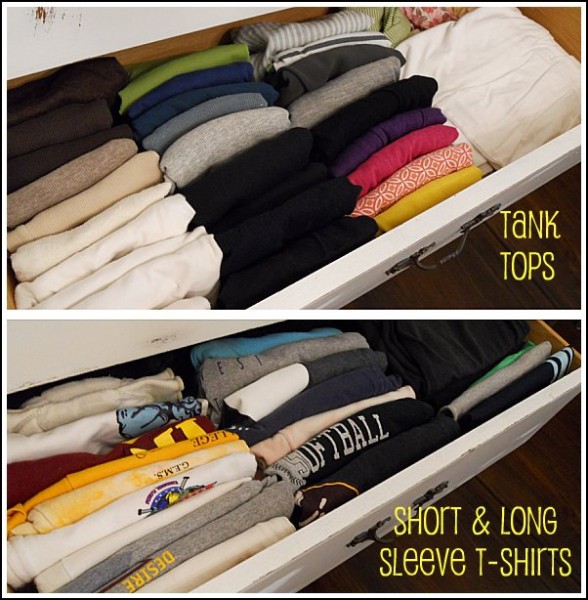 DIY-How-to-Fold-and-Organize-T-shirts-in-a-Drawer-1